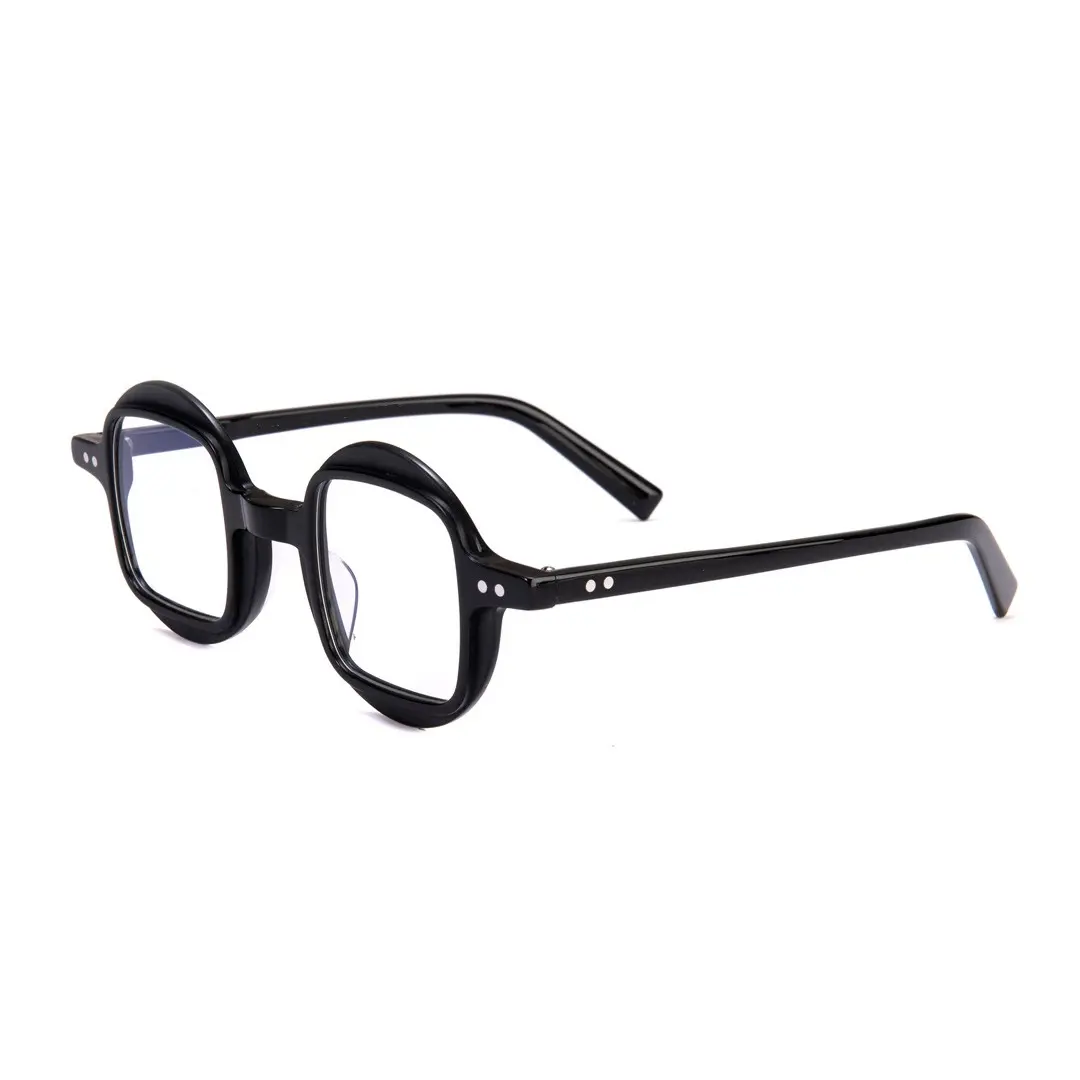 Angle view of Lay unique pc eyeglasses UP0082304 in black