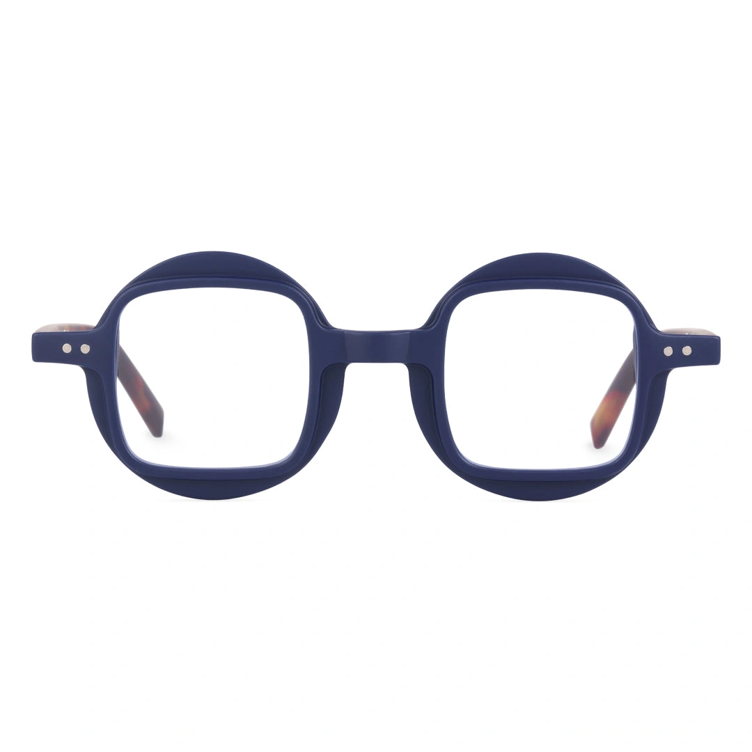Front view of Lay unique pc eyeglasses UP0082304 in blue