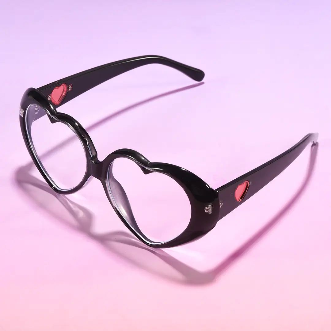 Scene view of Hespera y2k unique pc eyeglasses UP0232604 in black