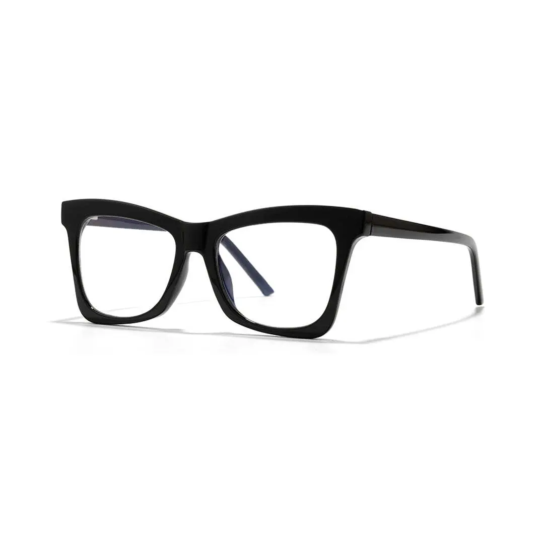 Angle view of Eira butterfly tr90 eyeglasses UR0152502 in black