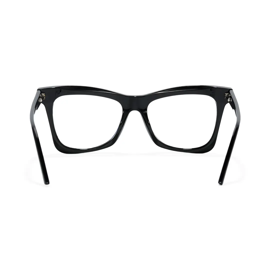 Back view of Eira butterfly tr90 eyeglasses UR0152502 in black