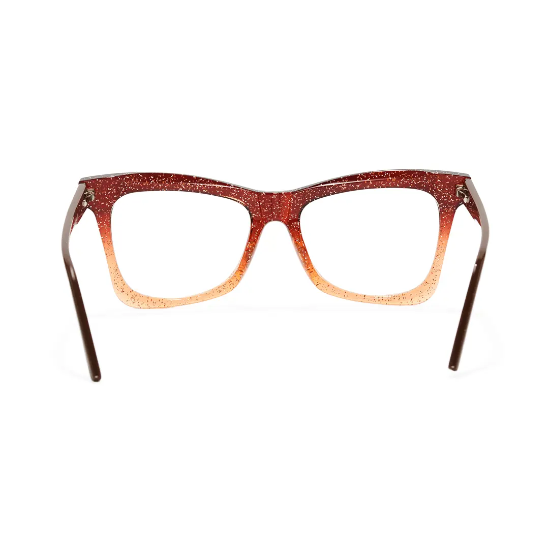 Back view of Eira butterfly tr90 eyeglasses UR0152502 in brown