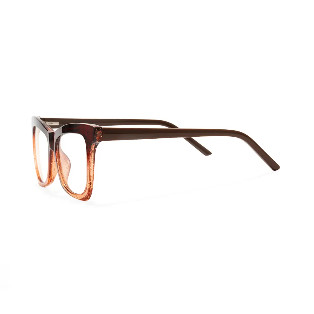 Side view of Eira butterfly tr90 eyeglasses UR0152502 in brown