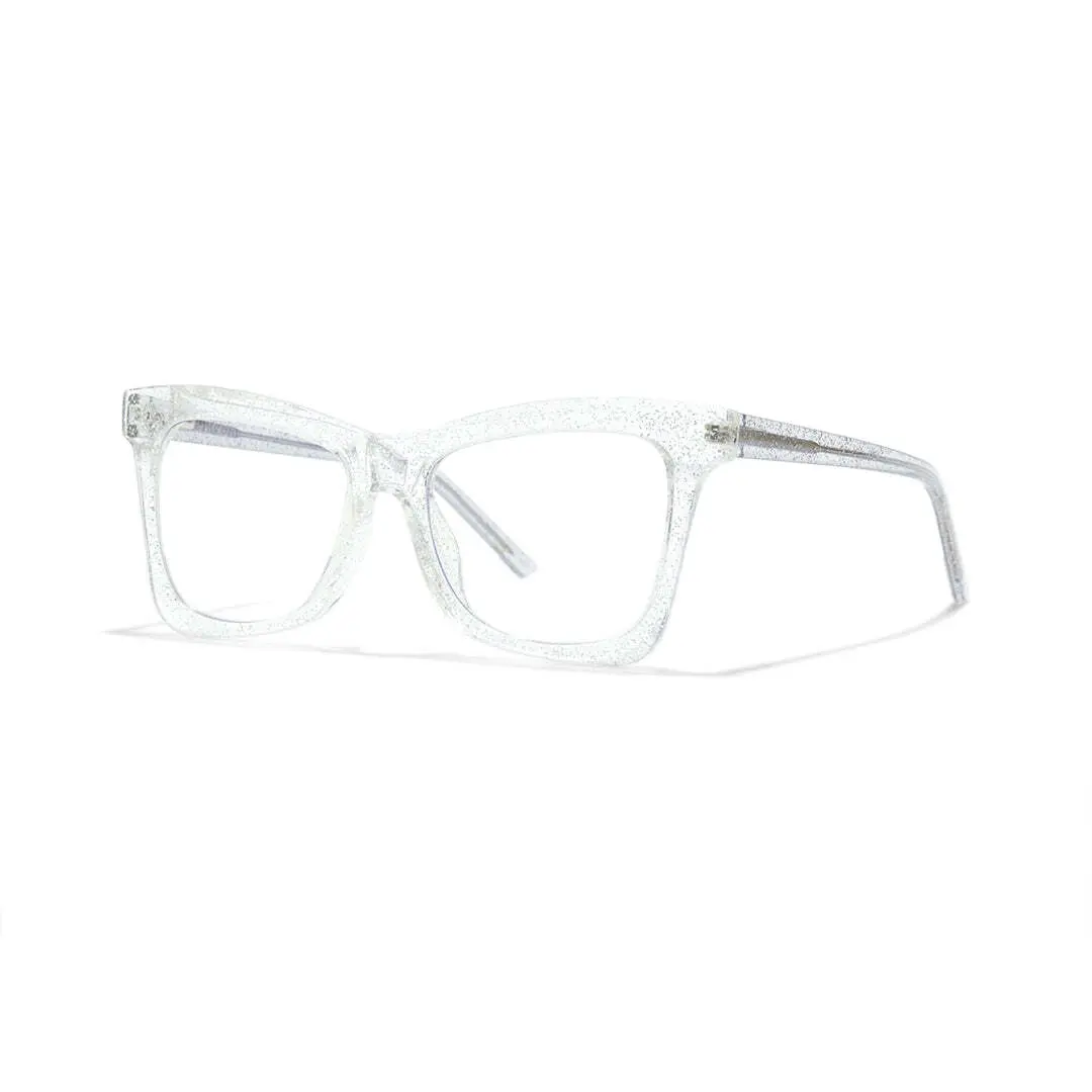 Angle view of Eira butterfly tr90 eyeglasses UR0152502 in clear