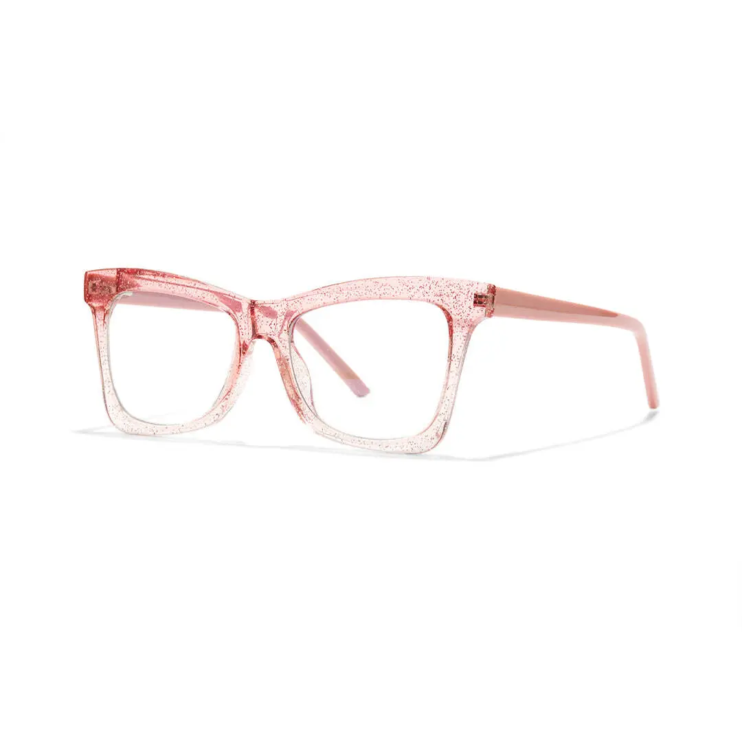 Angle view of Eira butterfly tr90 eyeglasses UR0152502 in pink