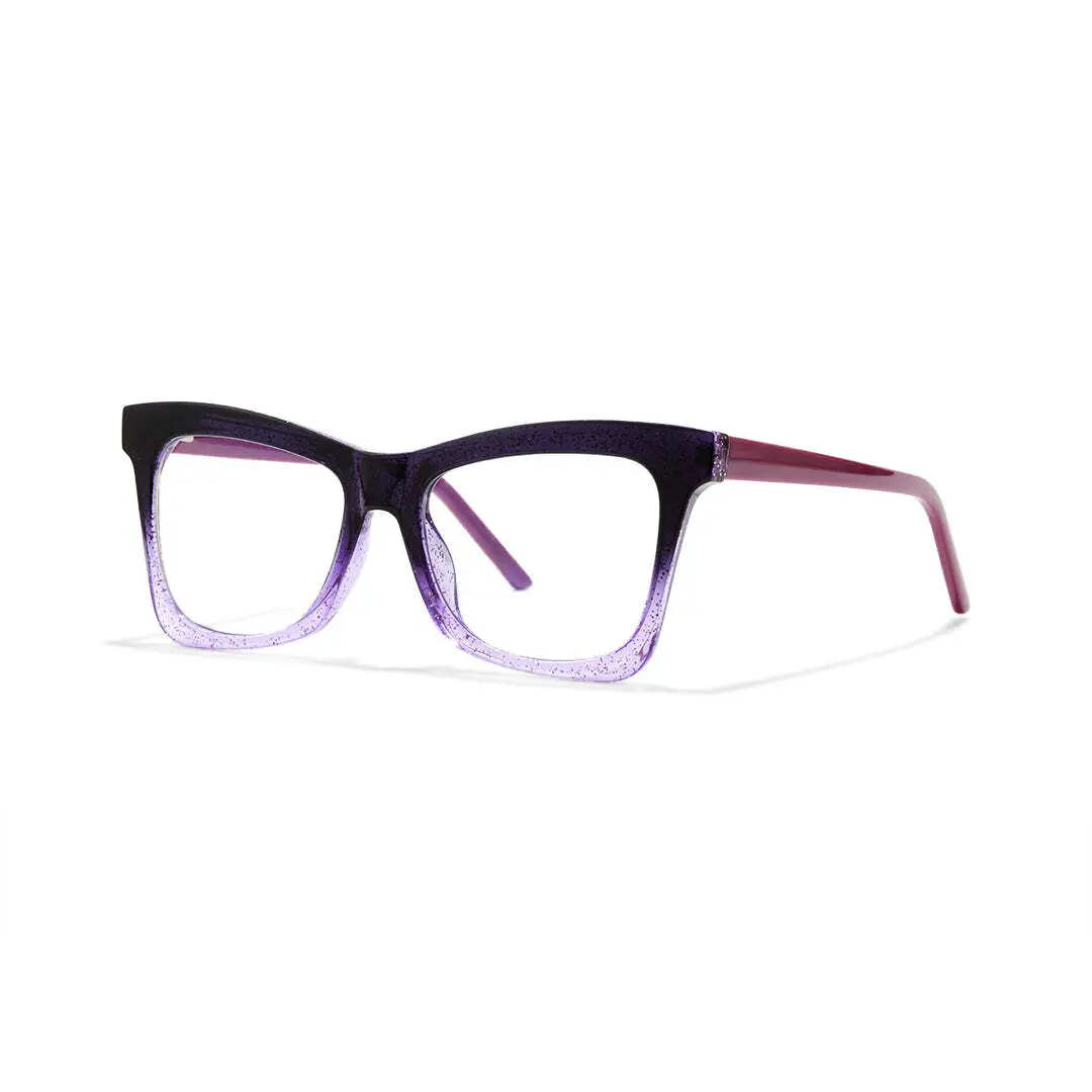 Angle view of Eira butterfly tr90 eyeglasses UR0152502 in purple