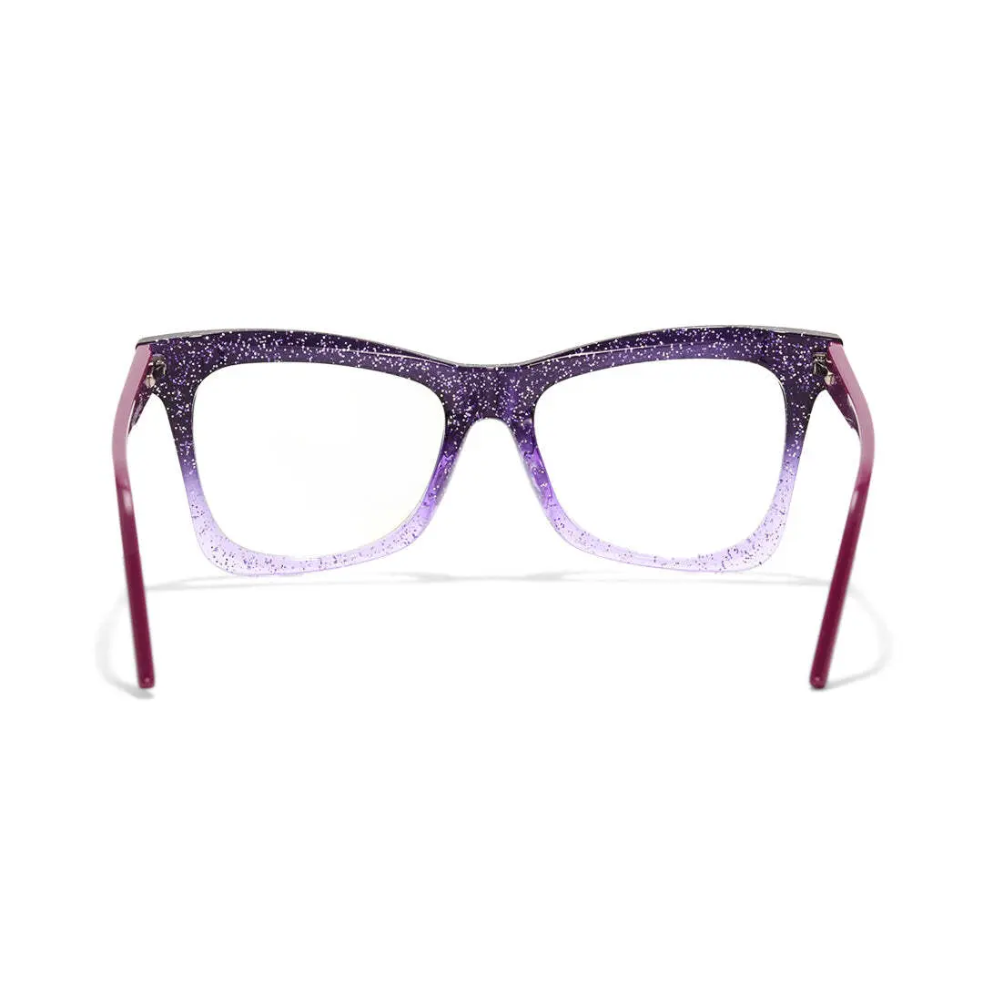 Back view of Eira butterfly tr90 eyeglasses UR0152502 in purple