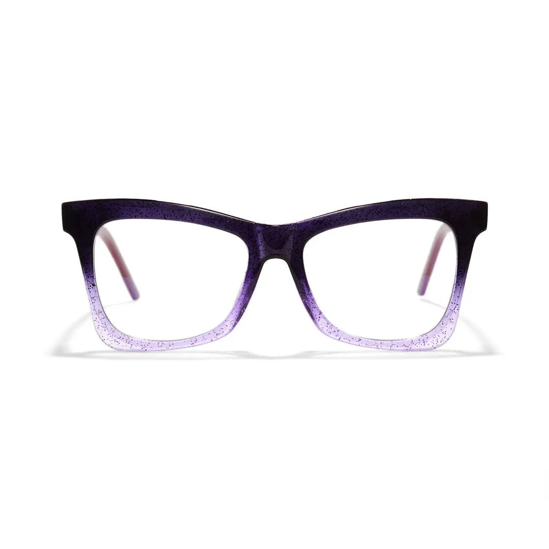Front view of Eira butterfly tr90 eyeglasses UR0152502 in purple