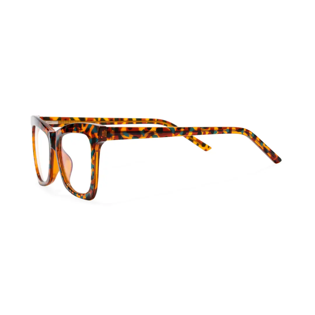 Side view of Eira butterfly tr90 eyeglasses UR0152502 in tortoise