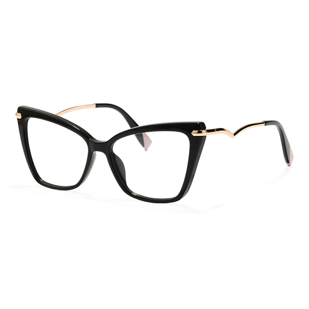Side view of Aida butterfly tr90 eyeglasses UR0172502 in black