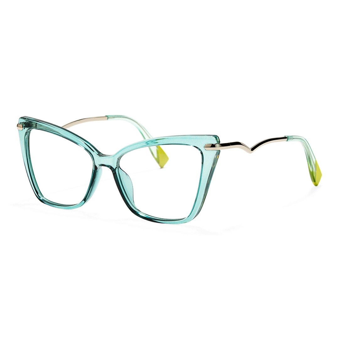 Angle view of Aida butterfly tr90 eyeglasses UR0172502 in blue