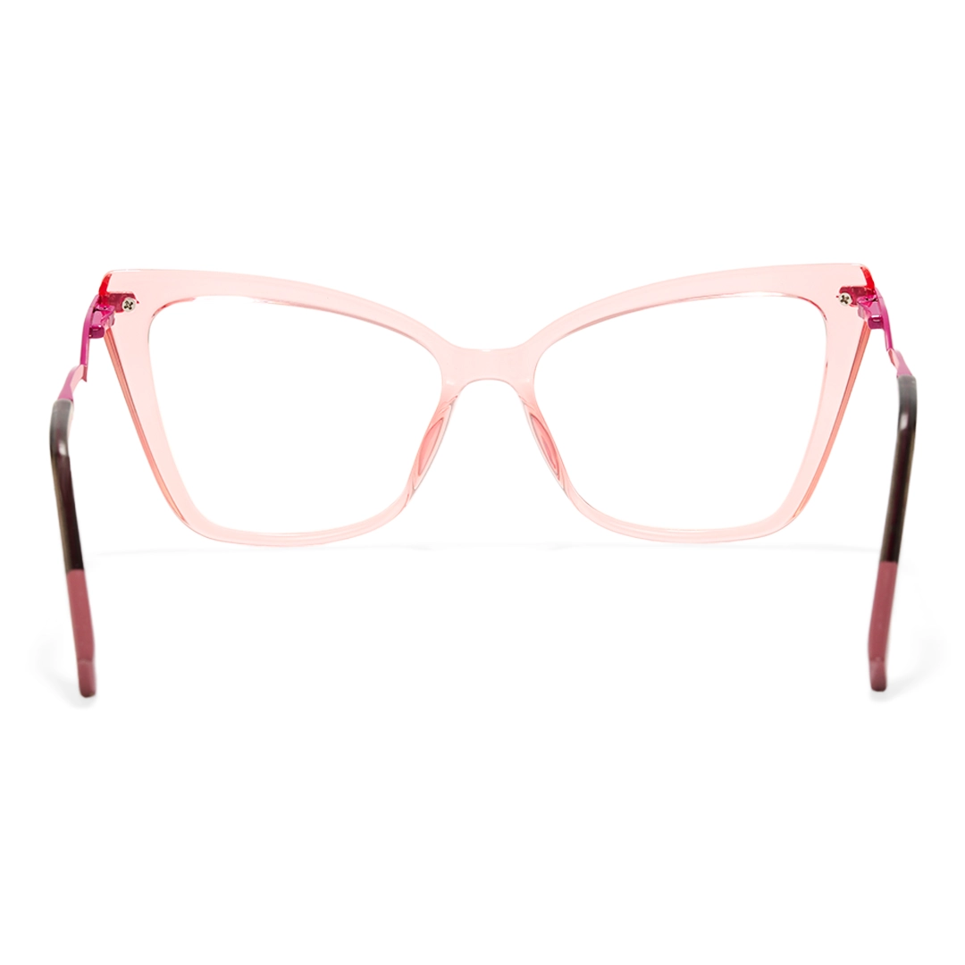 Back view of Aida butterfly tr90 eyeglasses UR0172502 in pink