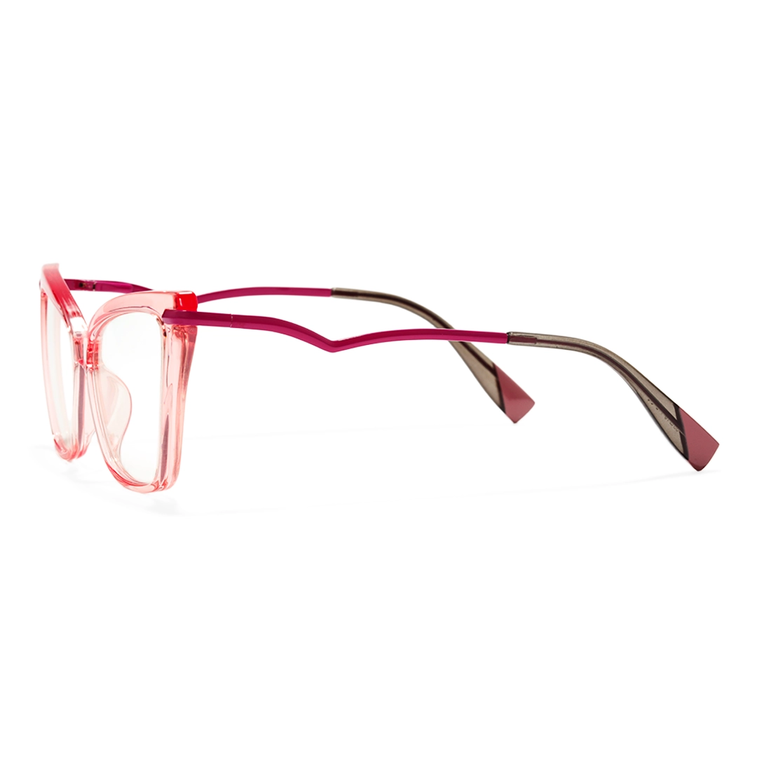 Side view of Aida butterfly tr90 eyeglasses UR0172502 in pink