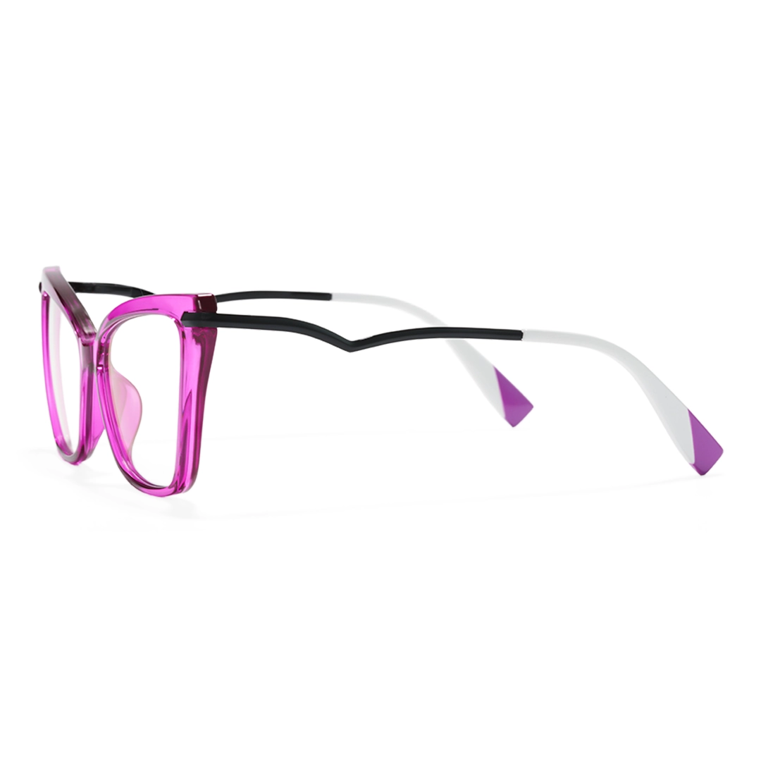 Side view of Aida butterfly tr90 eyeglasses UR0172502 in purple