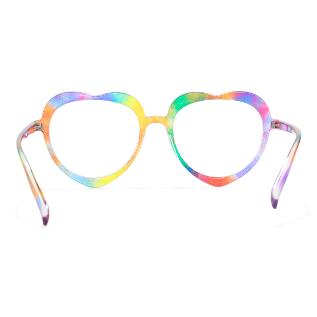 Back view of Mylah colorful heart tr90 eyeglasses UR0552506 in multicolor