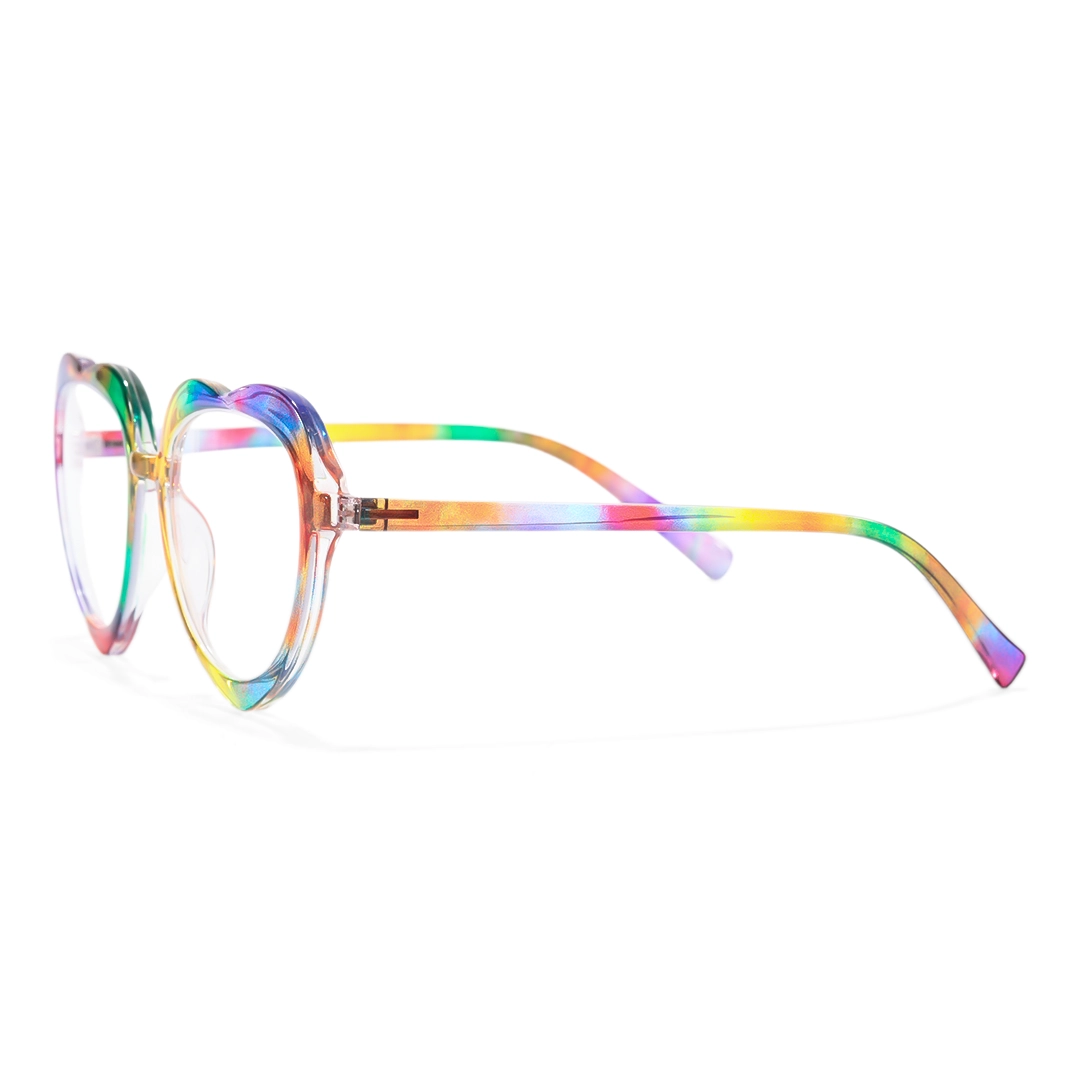 Side view of Mylah colorful heart tr90 eyeglasses UR0552506 in multicolor