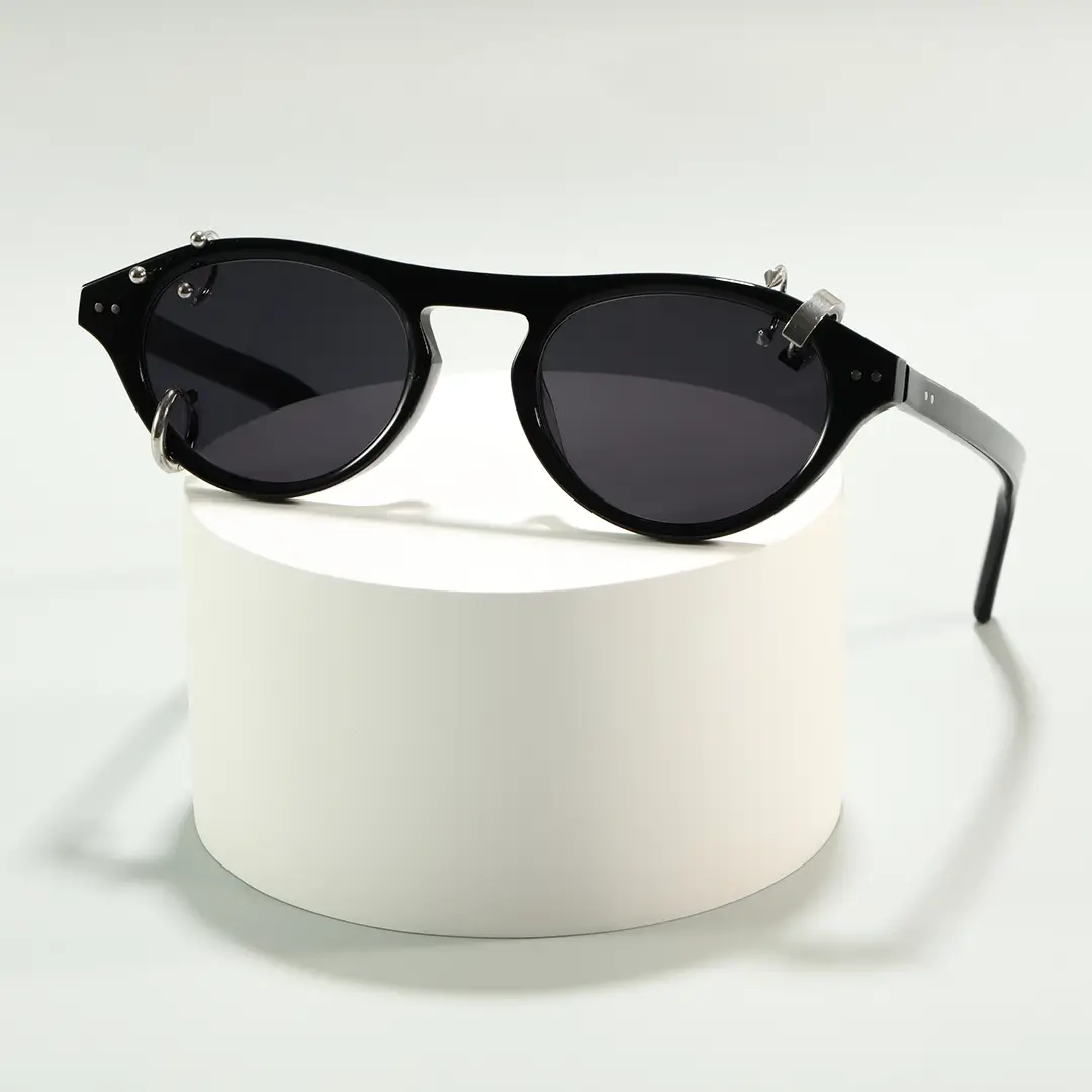 Scene view of Rook aviator acetate sunglasses AA0062604 in gold