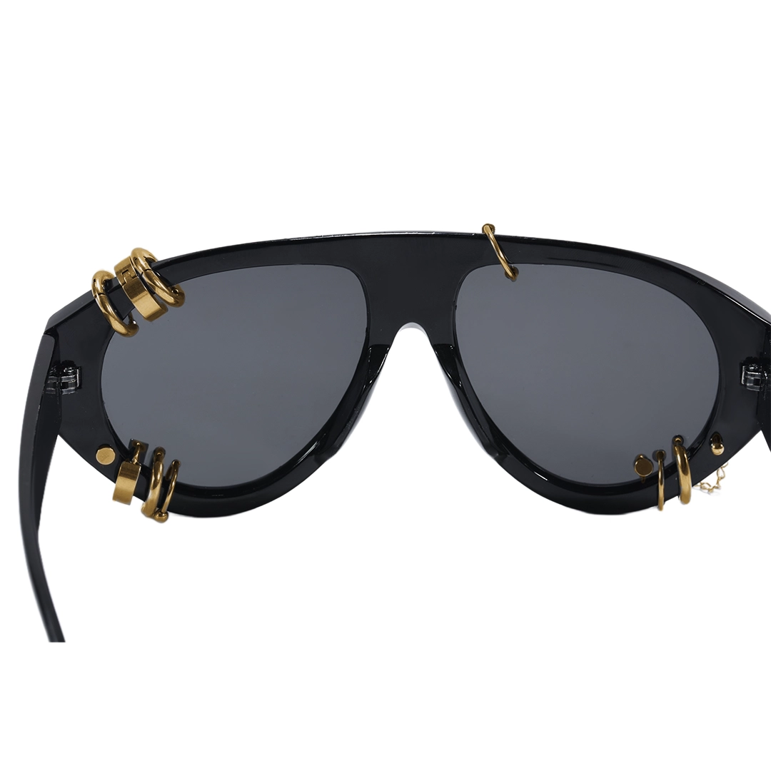 Rivet detail of Wisp aviator pc sunglasses AP0082604 in gold