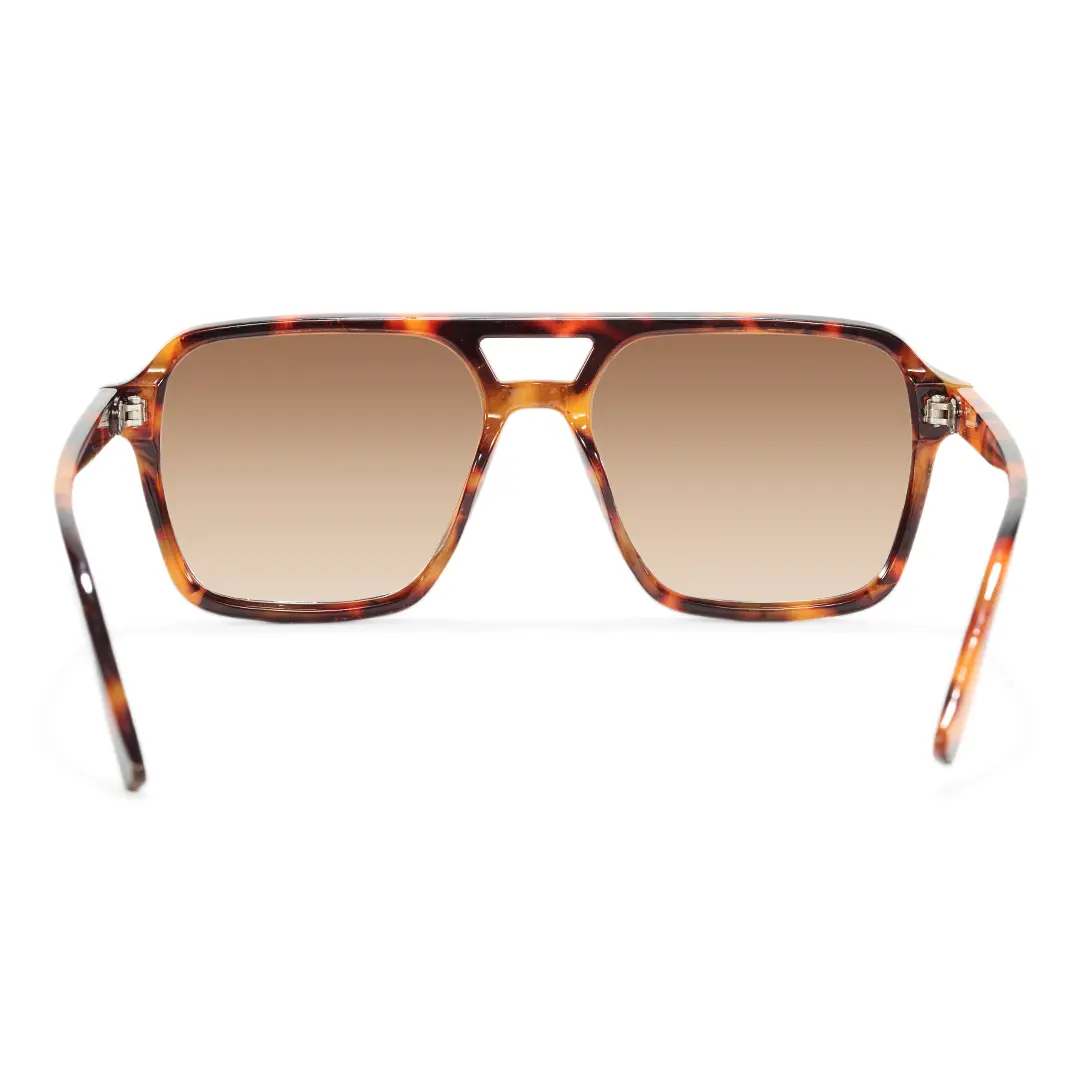 Back view of Lana vintage aviator pc sunglasses AP0502506 in tortoise
