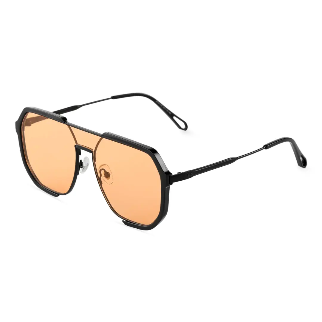 Angle view of Phoenix fashion aviator tr90 sunglasses AR0042410 in orange