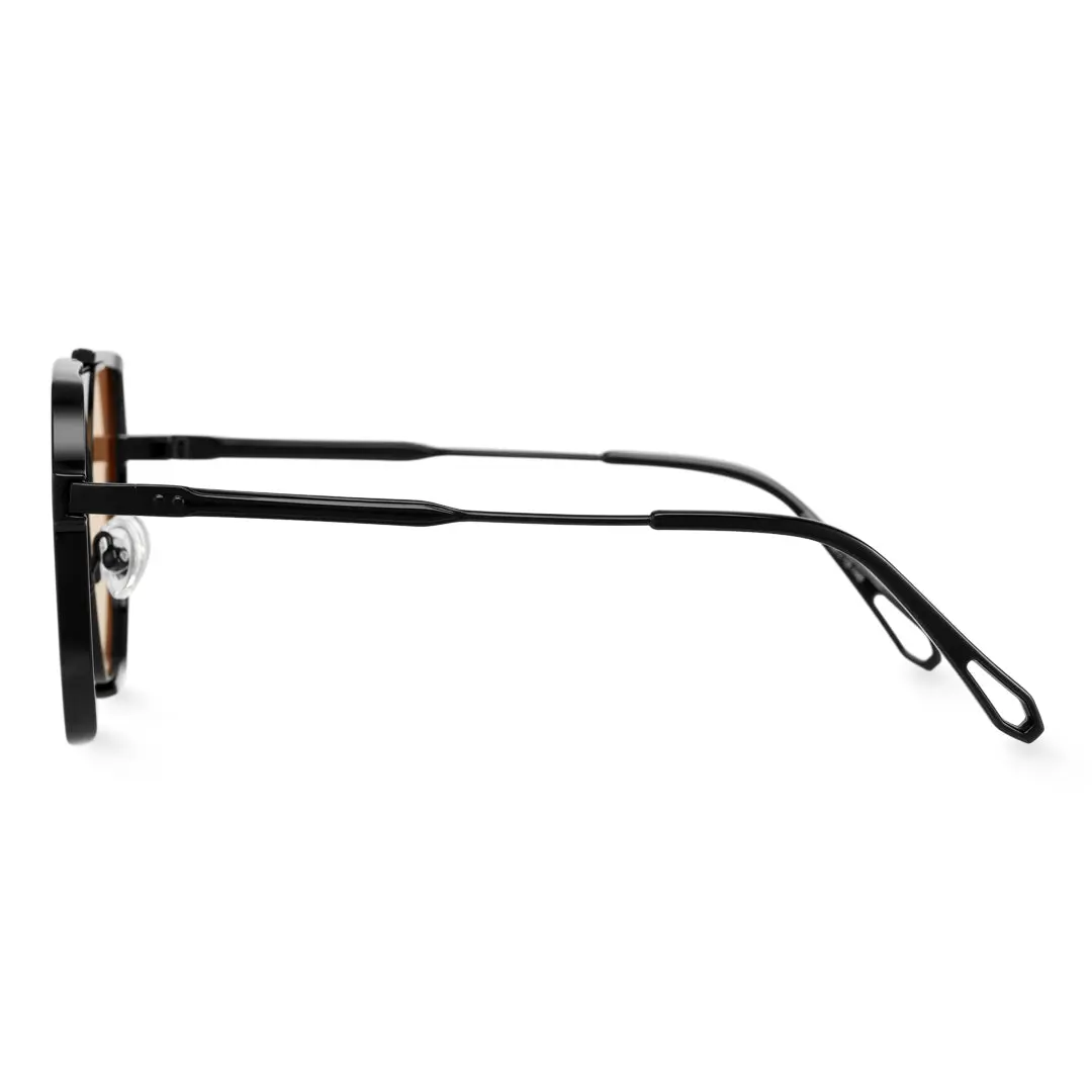 Side view of Phoenix fashion aviator tr90 sunglasses AR0042410 in orange