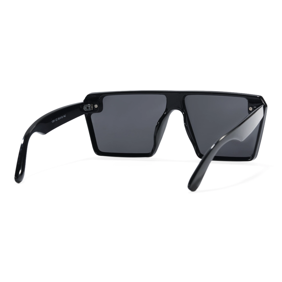 Back view of Wyla aviator tr90 sunglasses AR0112604 in black