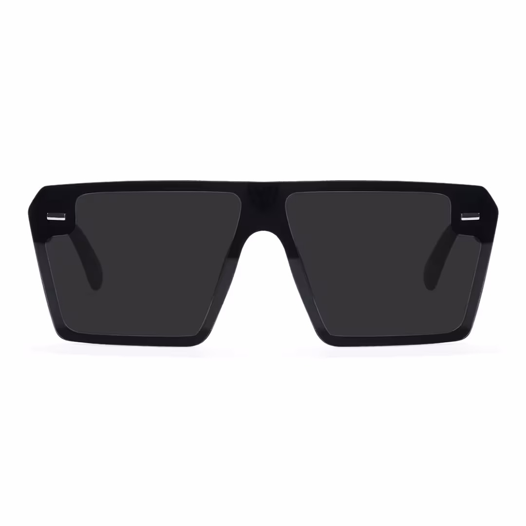 Front view of Wyla aviator tr90 sunglasses AR0112604 in black
