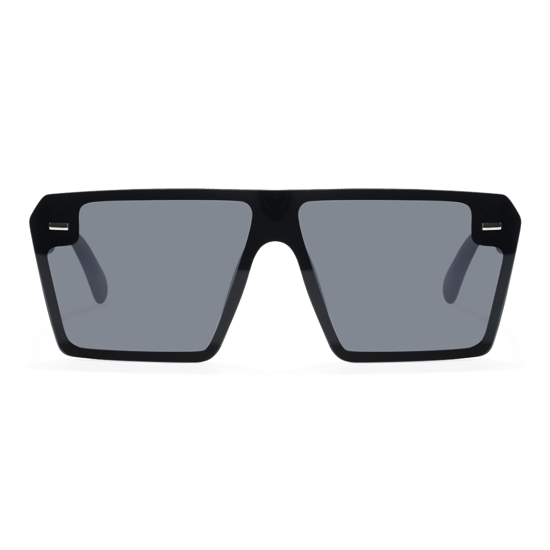 Front view of Wyla aviator tr90 sunglasses AR0112604 in black