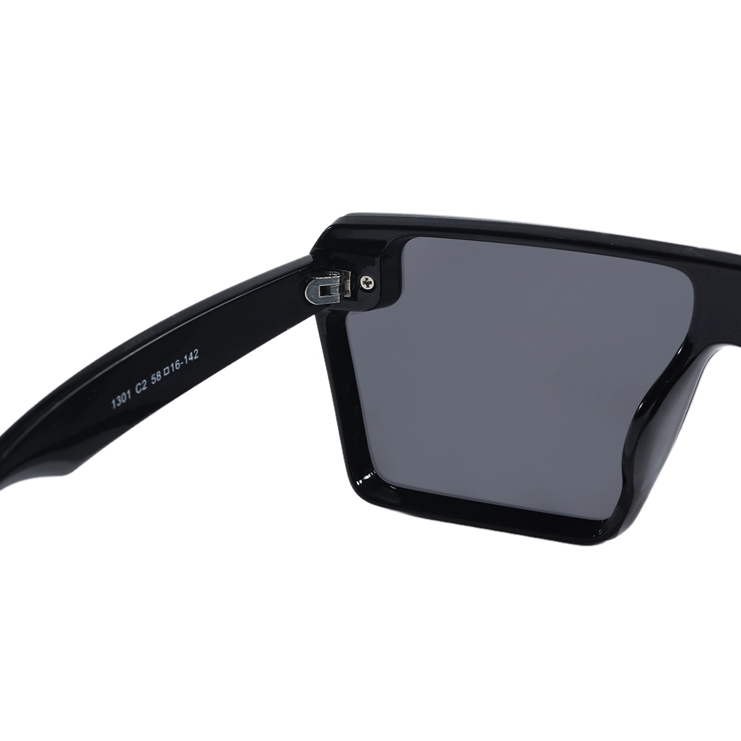 Hinge detail of Wyla aviator tr90 sunglasses AR0112604 in black