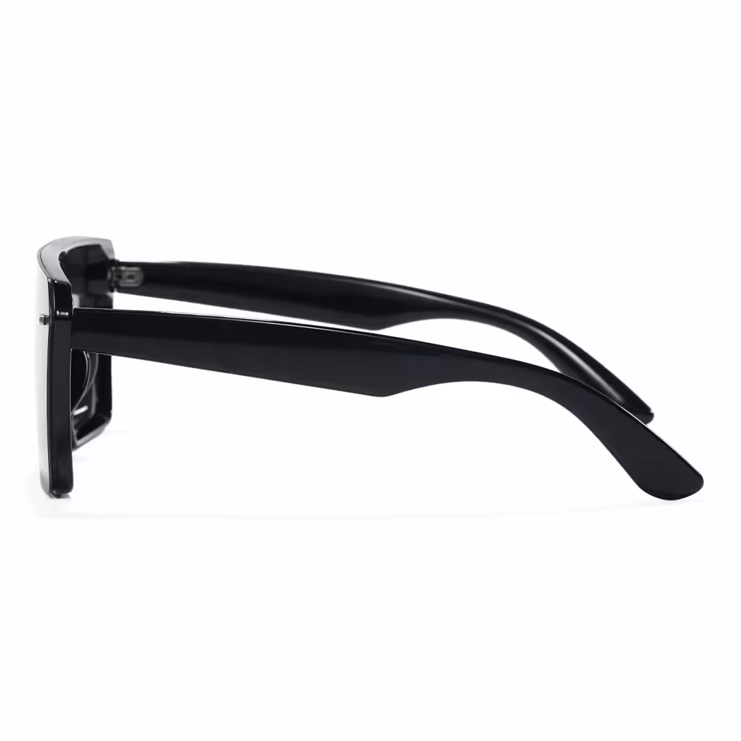 Side view of Wyla aviator tr90 sunglasses AR0112604 in black