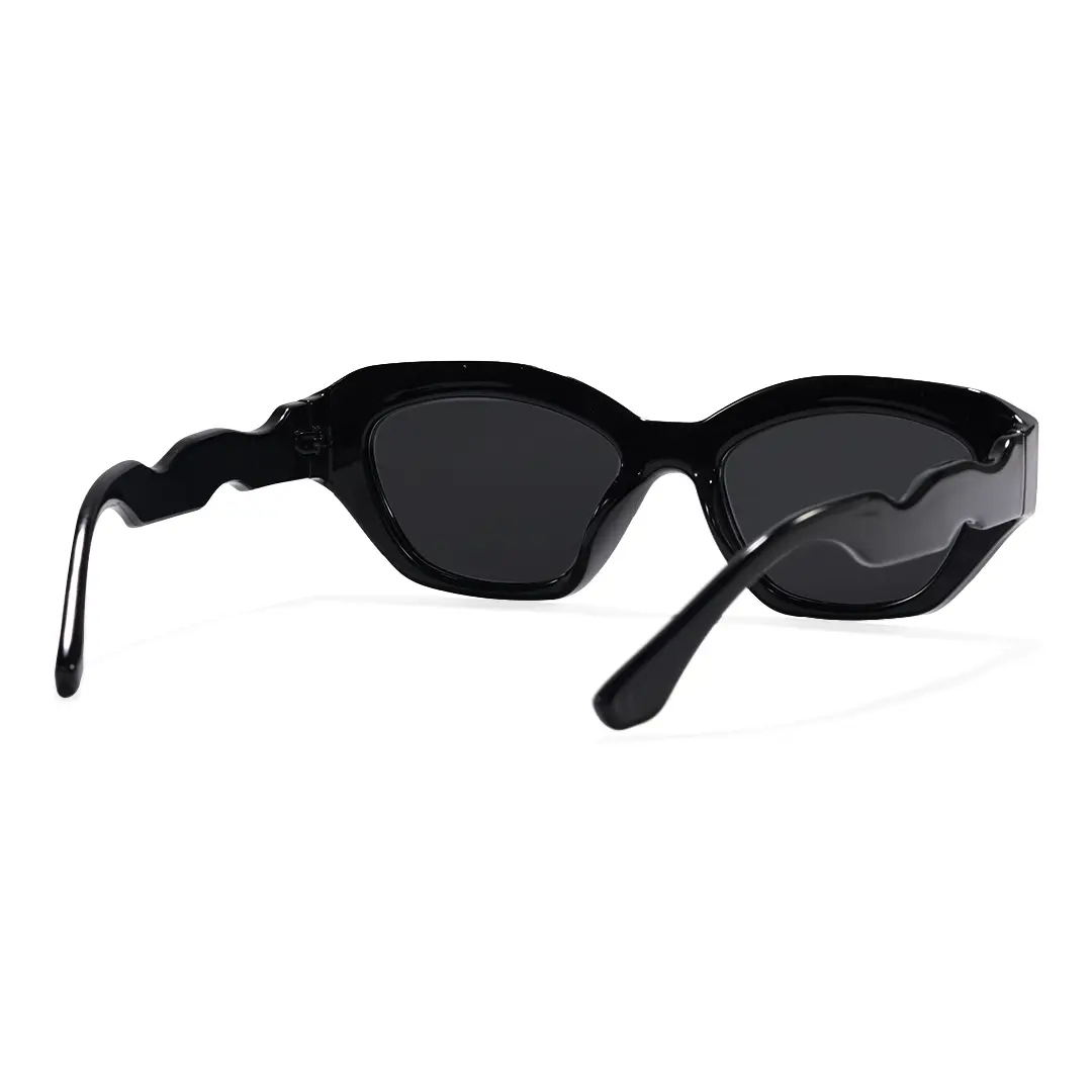 Back view of Sorrel cat eye pc sunglasses in black. SPU: CP0052604