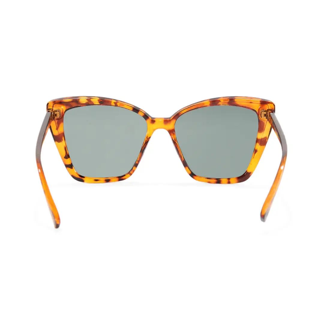Back view of Lesley cat eye pc sunglasses CP0102506 in tortoise