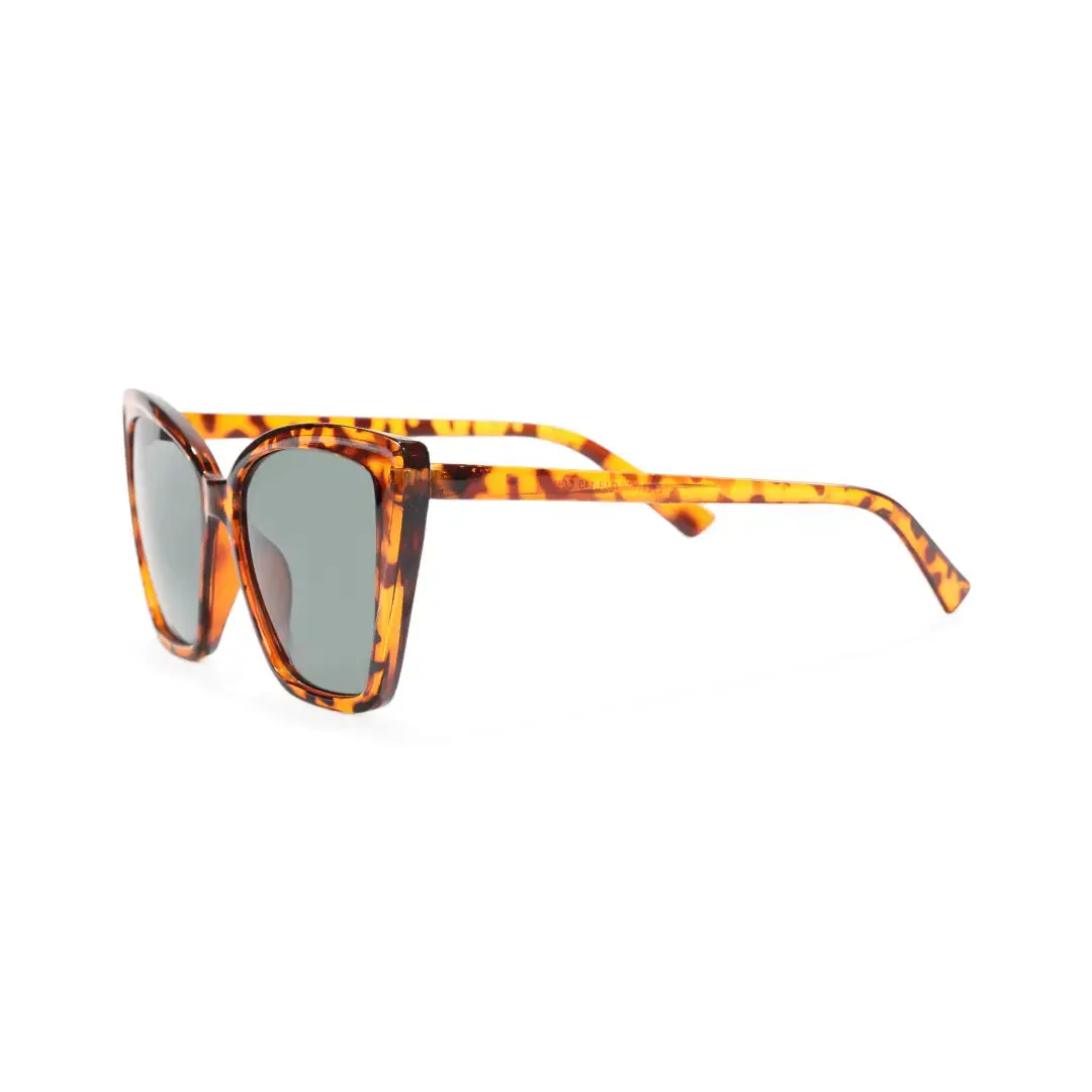 Side view of Lesley cat eye pc sunglasses CP0102506 in tortoise