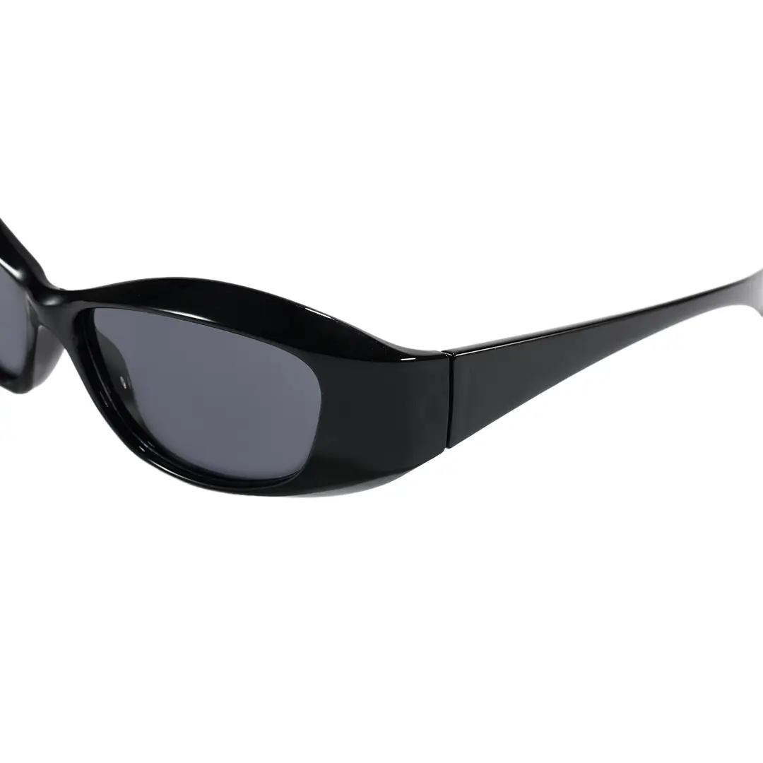 End piece detail of Fioleo cat eye pc sunglasses CP0172603 in black