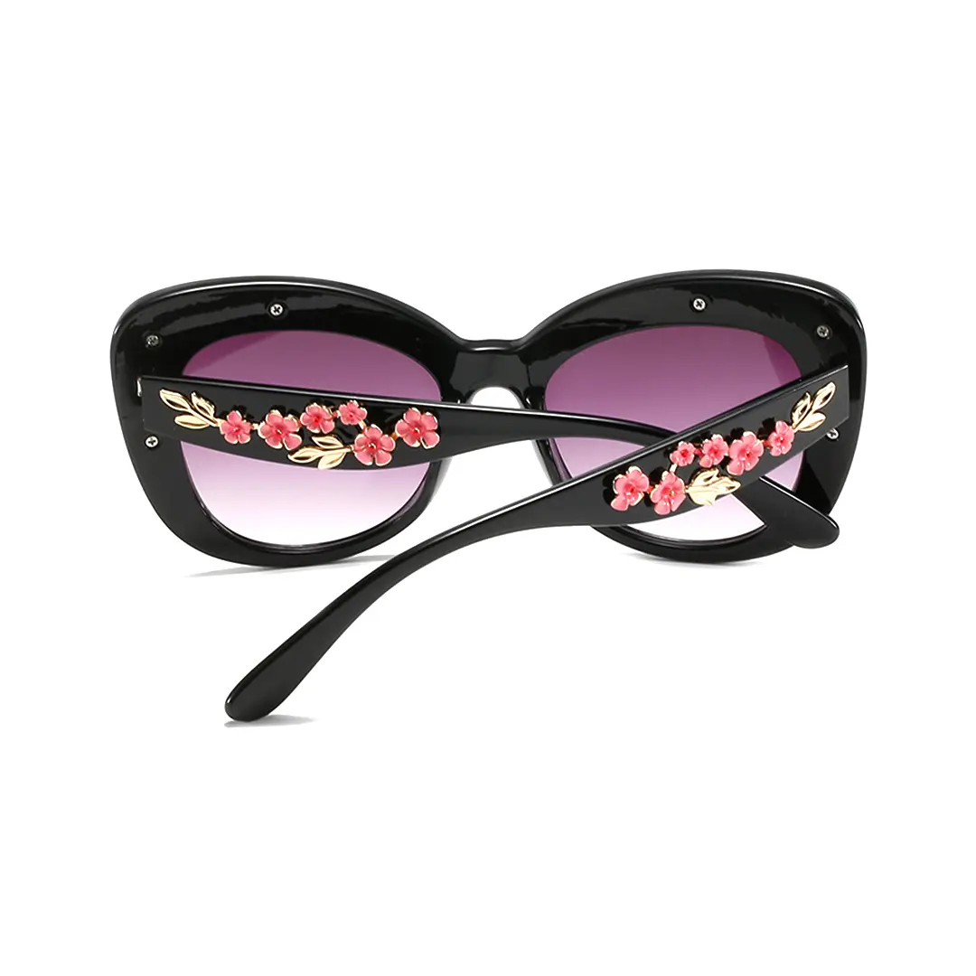 Back view of Maren cat eye pc sunglasses CP0262507 in black