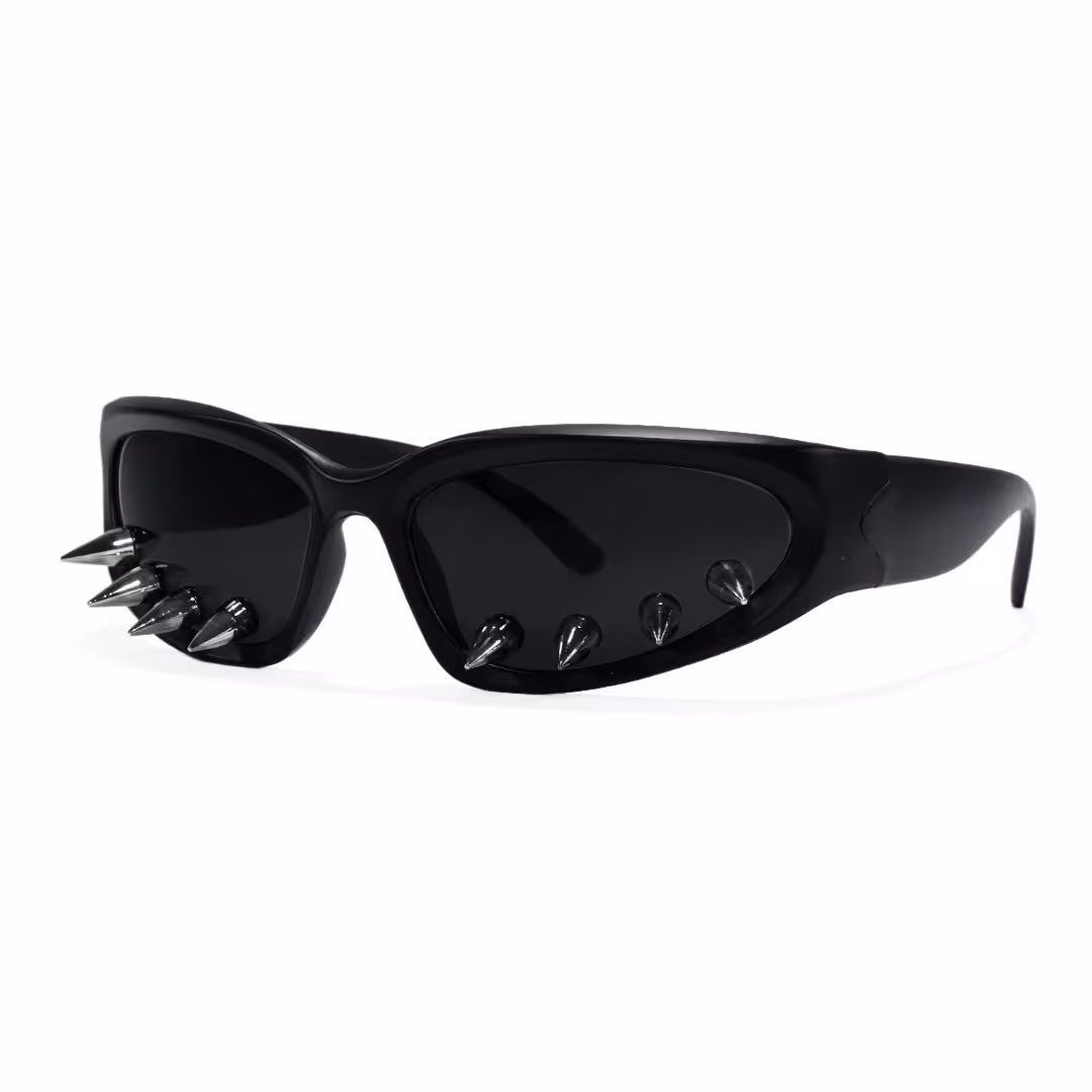 Angle view of Nex cat eye pc handcrafted polarized sunglasses CP0292605 in black