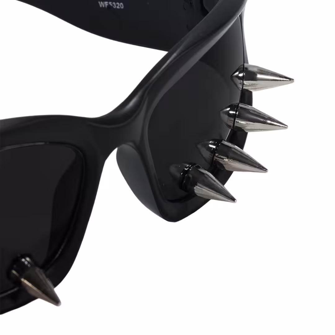 Frame detail view of Nex cat eye pc handcrafted polarized sunglasses CP0292605 in black