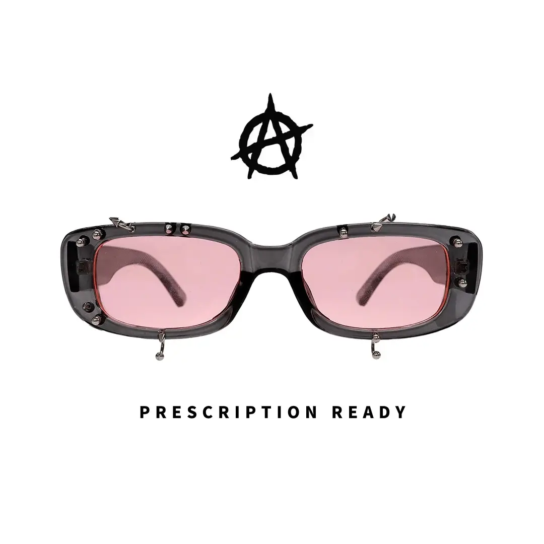 Front view of Sage rectangle pc handcrafted polarized sunglasses EP0022511 in gray