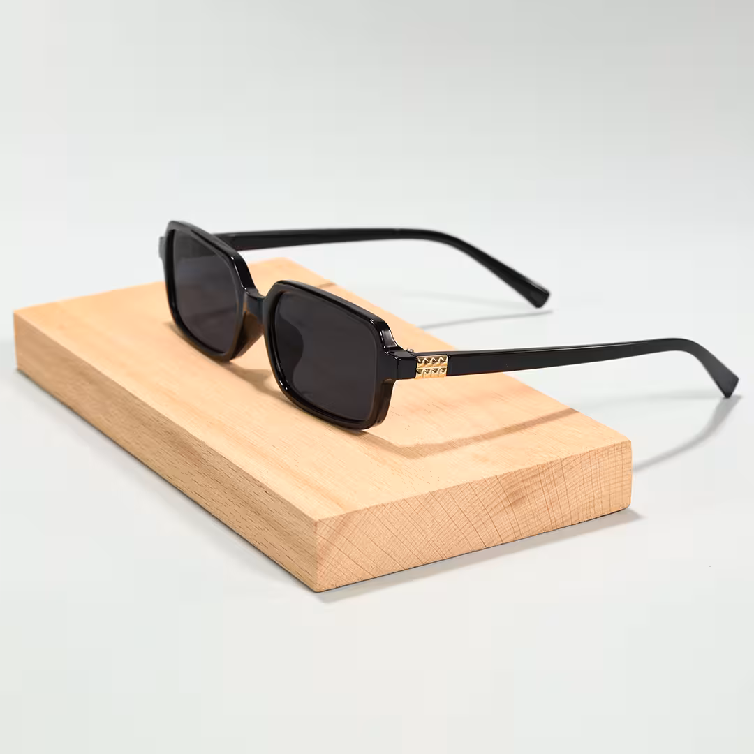 Scene view of Tamar rectangle pc sunglasses in black. SPU: EP0172507