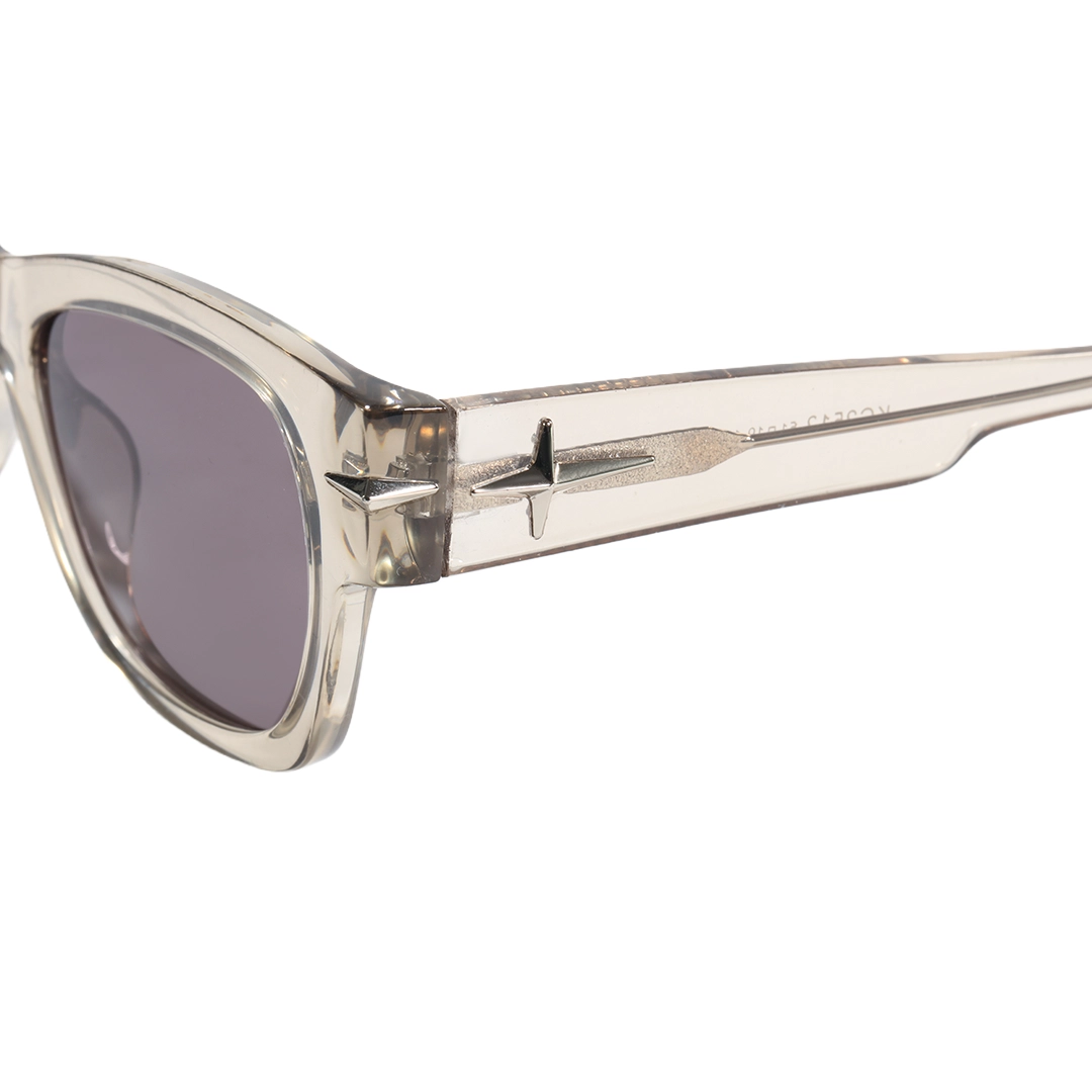 Temple detail of Hollis rectangle tr90 sunglasses ER0022604 in brown