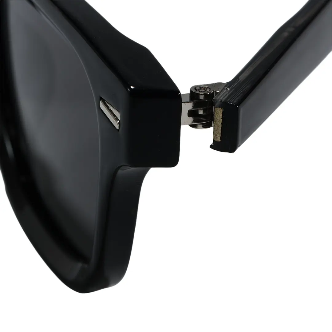 Frame detail view of Reign rectangle tr90 sunglasses ER0112604 in black