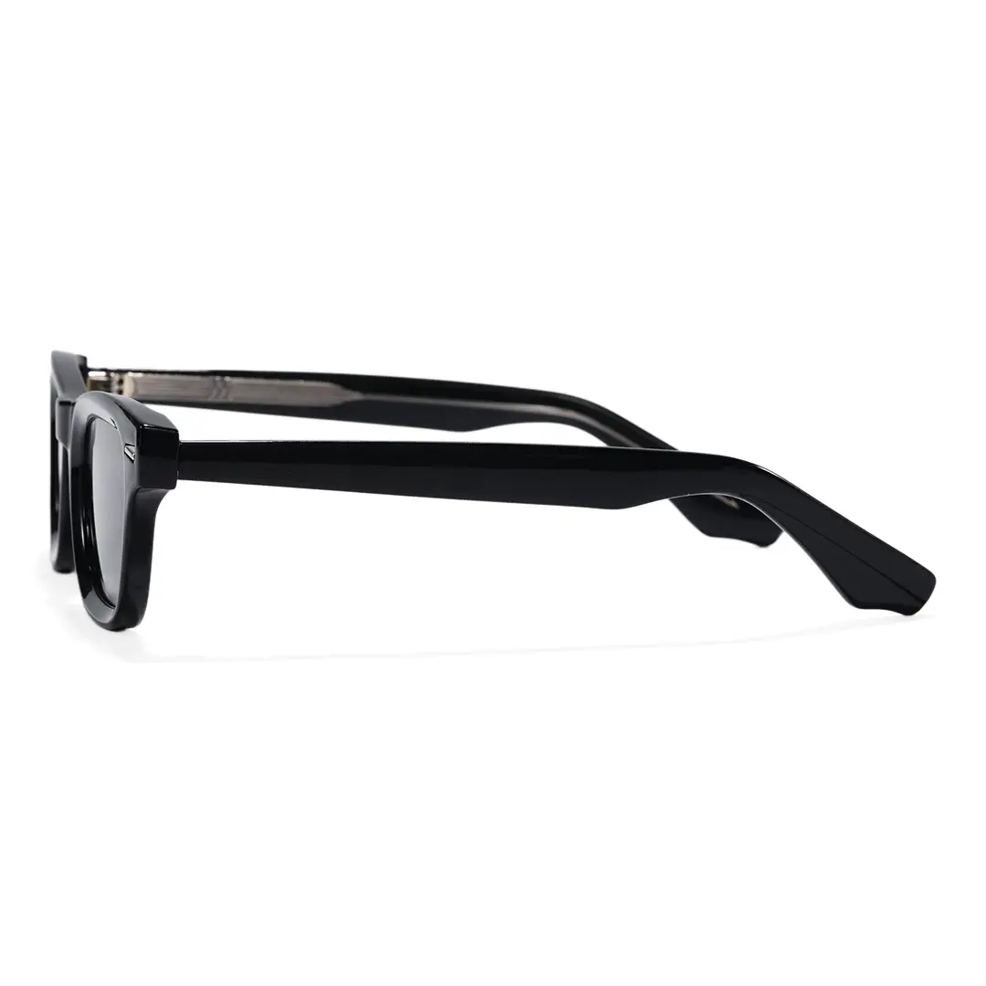 Side view of Reign rectangle tr90 sunglasses ER0112604 in black
