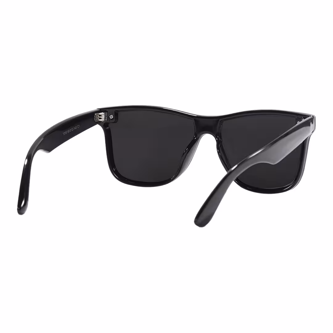 Back view of Kestrel rectangle tr90 sunglasses ER0122604 in black