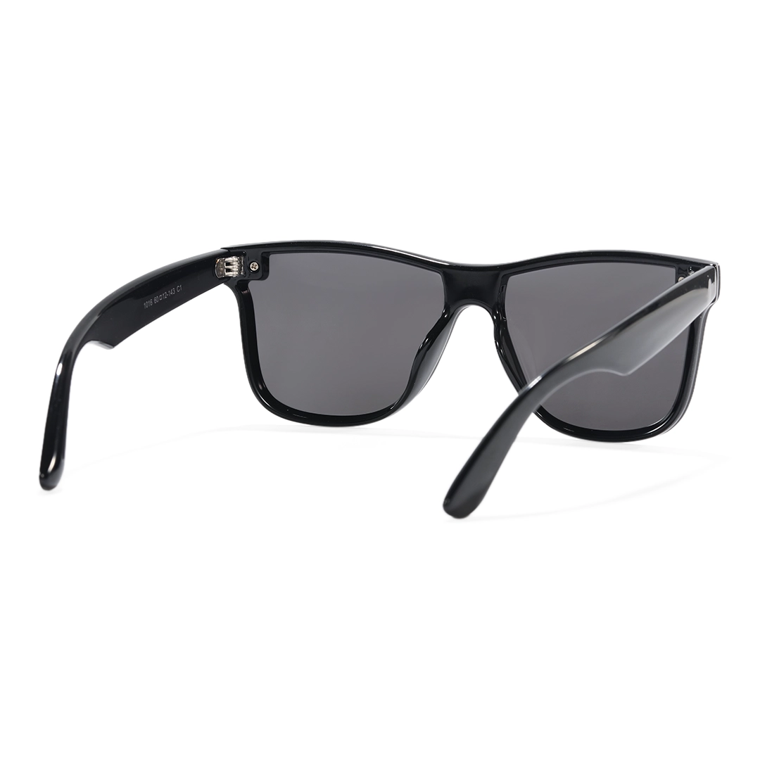 Back view of Kestrel rectangle tr90 sunglasses ER0122604 in black