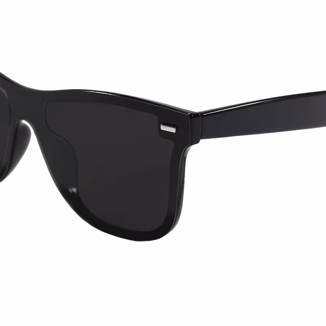 End piece detail of Kestrel rectangle tr90 sunglasses ER0122604 in black