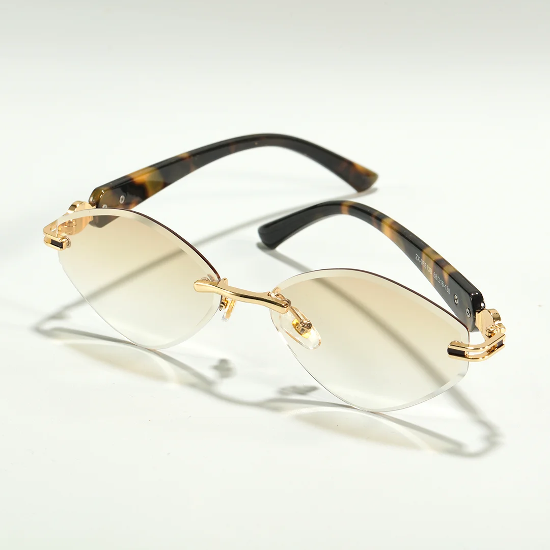 Scene view of Ayla geometric pc sunglasses GP0102604 in tortoise