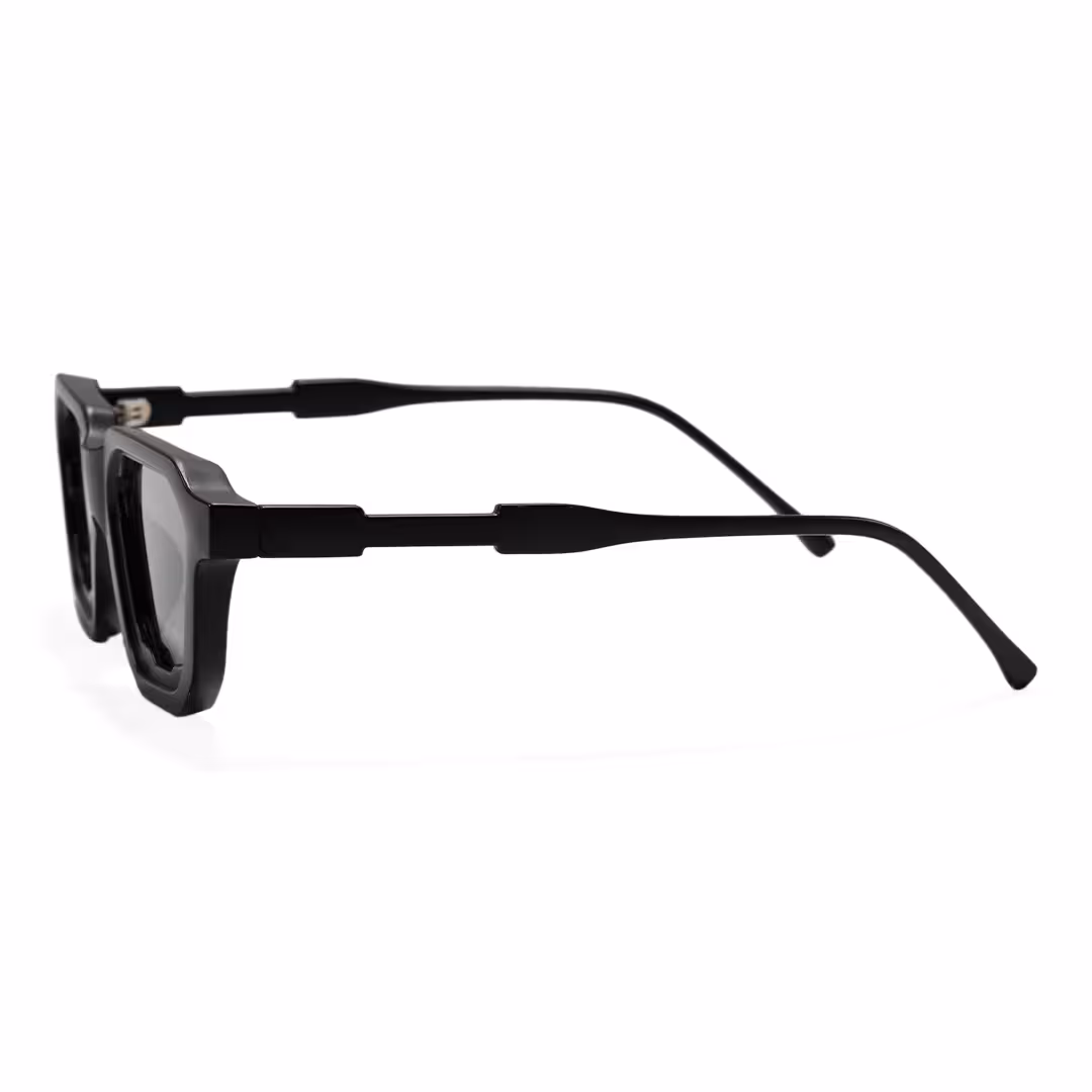 Side view of Talin fashion geometric pc sunglasses GP0482605 in black