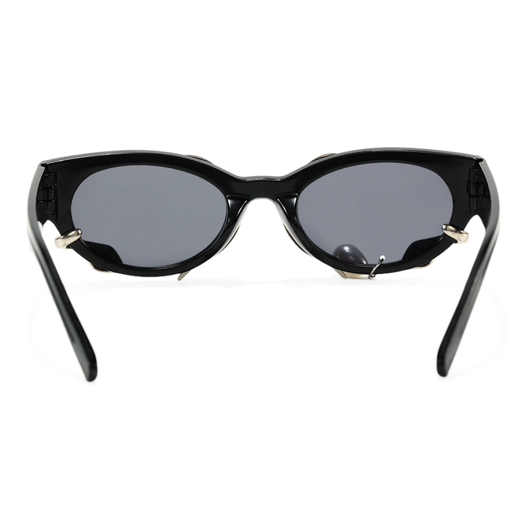 Back view of Sora oval pc sunglasses OL0092506 in black