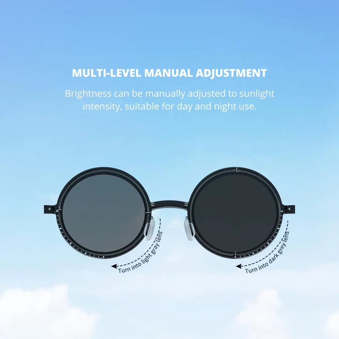 Usage instructions for Caelon round metal sunglasses RM0352507 in black