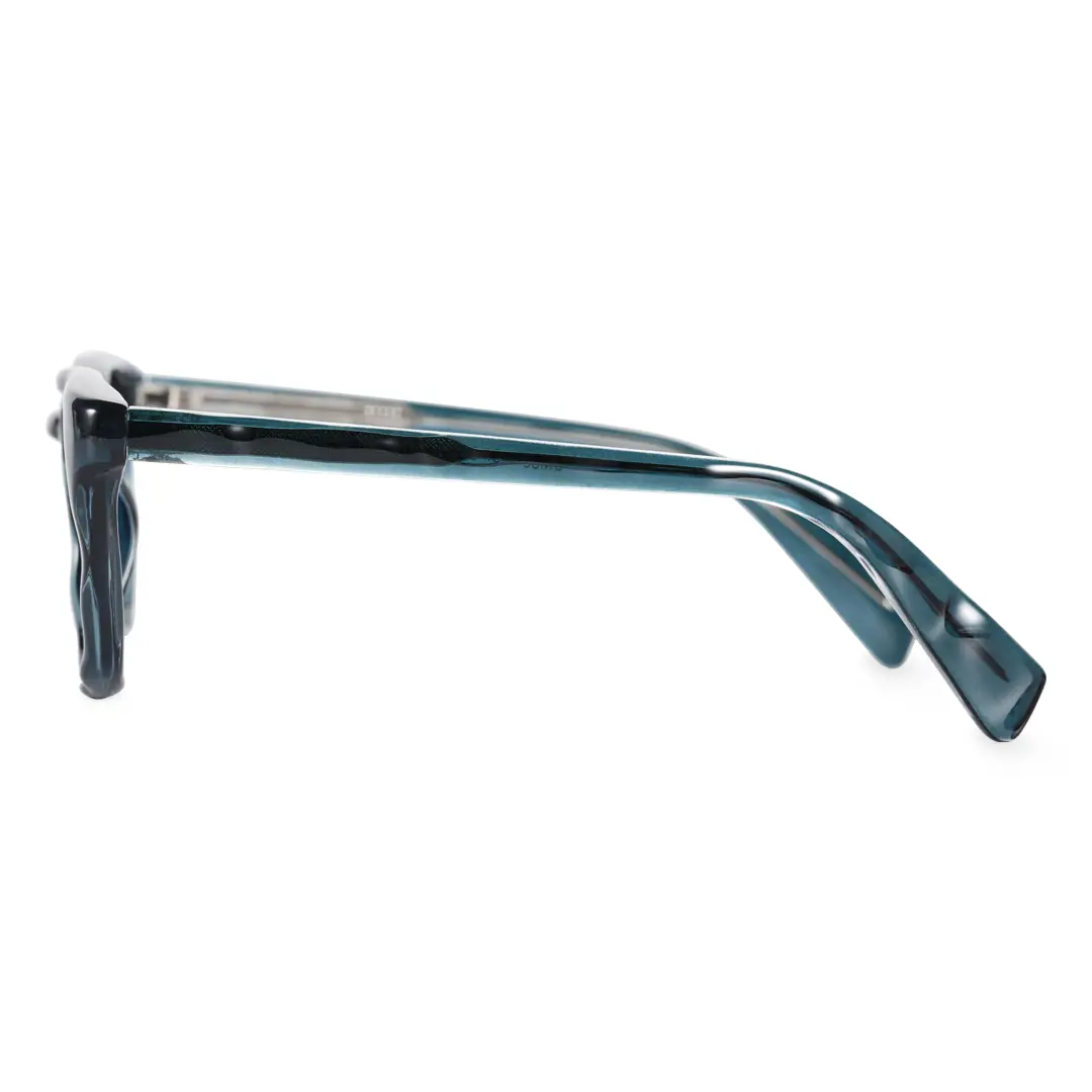 Side view of Avery square pc sunglasses SP0032404 in blue